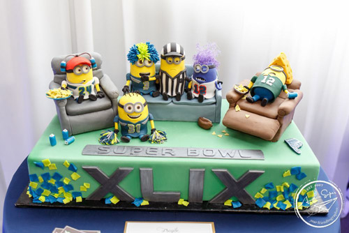 Seattle Seahawks Minion cake
