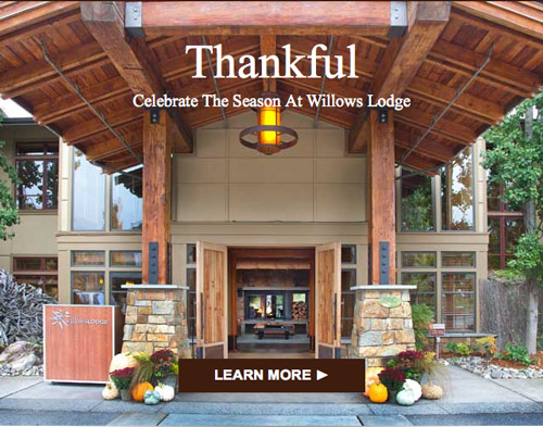 Willows Lodge Thanksgiving